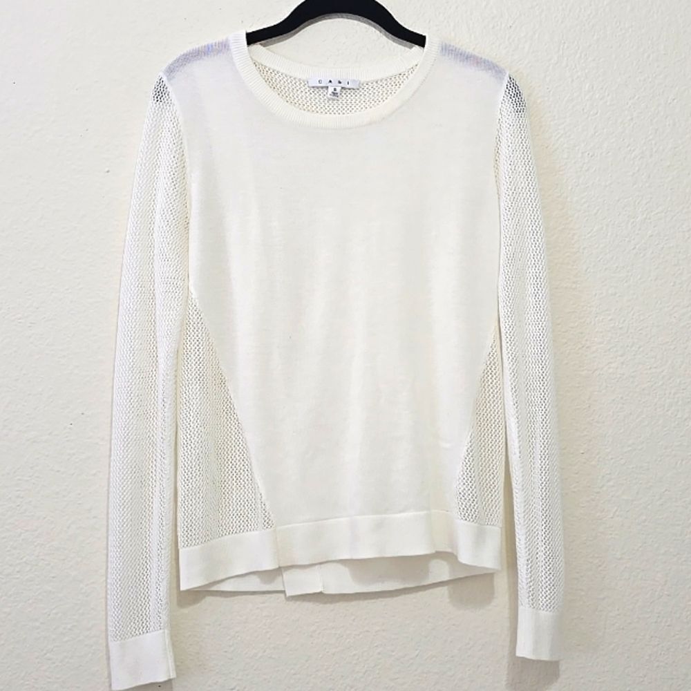 Cabi Split Back Pullover Sweater S - image 1